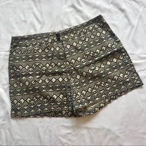 Aztec pattern shorts